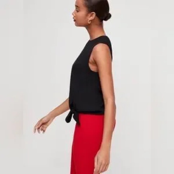 Aritzia’s Babaton Hopkins Tie Blouse in Black, size Medium - Picture 6 of 14